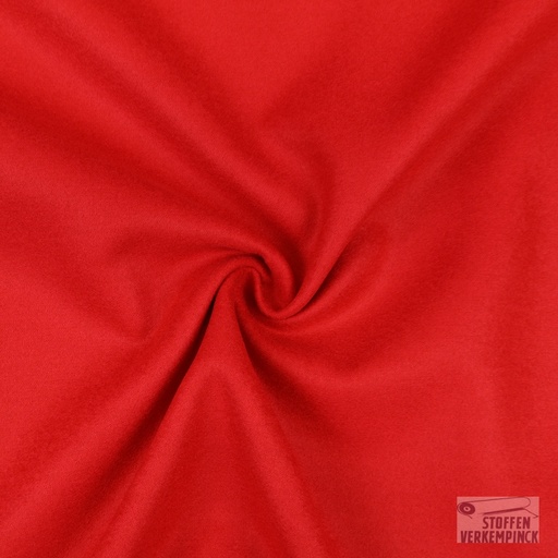 [353-4566-05-20] Mantelstof Uni Rood