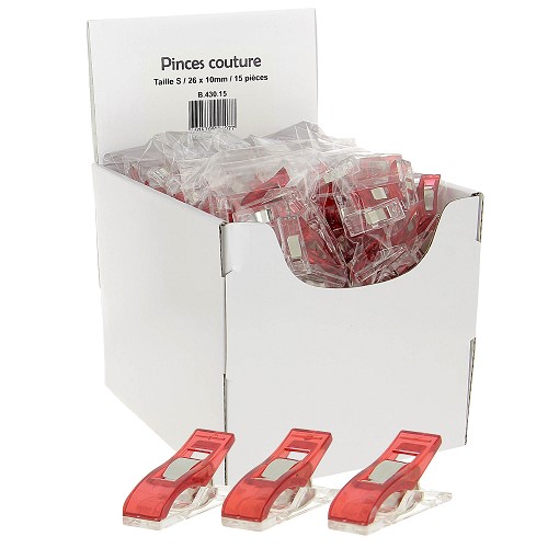 [400-B.430.15] Kleermakersclips Taille S - 10mm - 15st