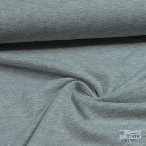 [096-0874-960] French Terry Brushed Licht Grijs Mélange
