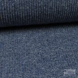 [096-16175-600] Jersey Rib Brushed Mélange Jeansblauw