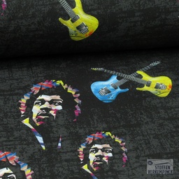 [MU-5173-69] Softshell Digital Jimi Hendrix Grijs