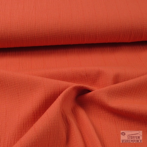 [ZA-4791-02-07] Crincle Stretch Bloezenstof Oranje