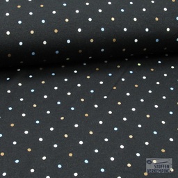 [no-19240-069] Visco Jersey Multi dots Zwart
