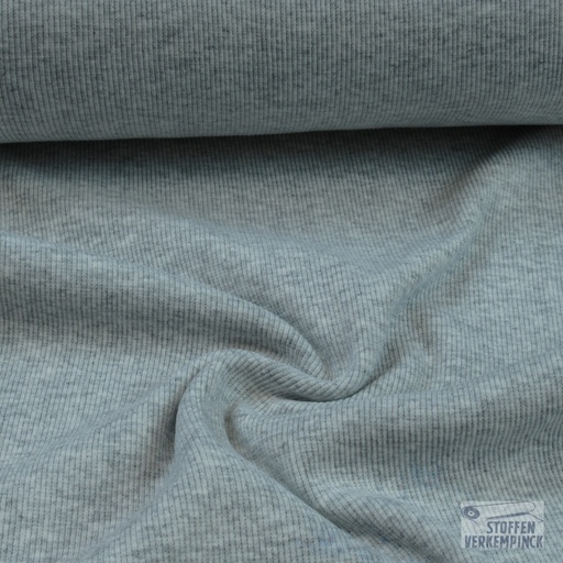 [VE-08769-014] Boordstof Rib Ecru Mélange