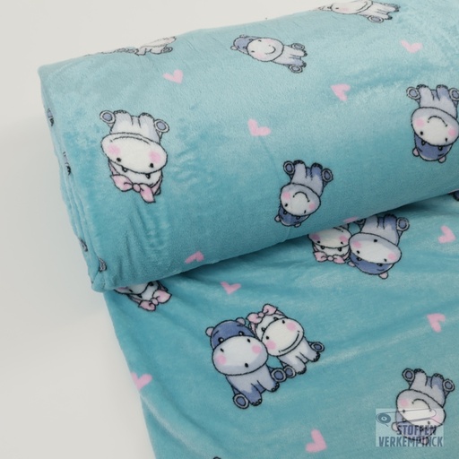[ZA-902736-04] Wellness Fleece Hippo Mint