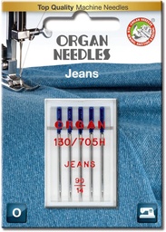 [DBF-5524090BL] Organ machinenaalden jeans 90-14 5 naalden
