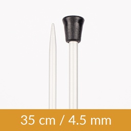[206-30451] Aluminium single pointed needle 35cm 4.50mm 