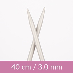 [206-40301] Aluminium circular needle 40cm 3.00mm 