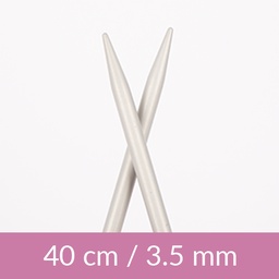 [206-40351] Aluminium circular needle 40cm 3.50mm 