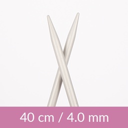[206-40401] Aluminium circular needle 40cm 4.00mm 