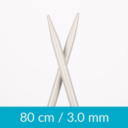[206-80301] Aluminium circular needle 80cm 3.00mm 