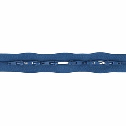 [DBF-22570-235] Spiraalrits aan de meter Jeansblauw - 3mtr incl. 6 schuivers