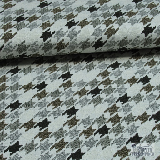 [HE-125.249-0803] Jacquard Pied de Coq Bruin