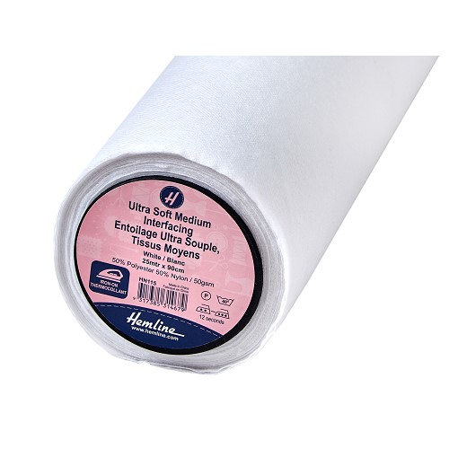 [DI-HN115] Tussenvoering Kleefbaar Soft Medium Wit