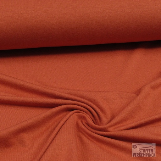 [206-4694-1437] Viscose Jersey Donker Oranje