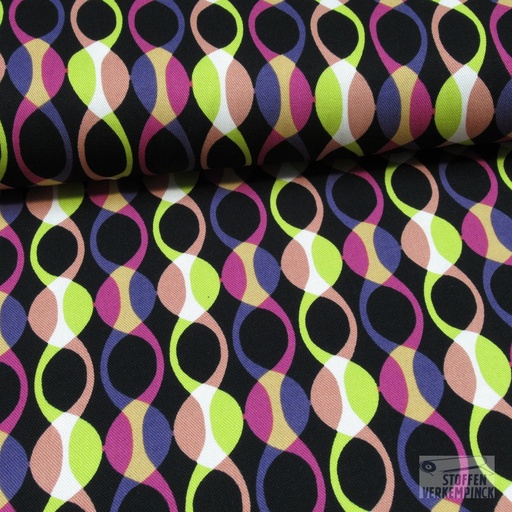 [NO-20069-047] Viscose Twill Retro Paars/Fuchsia