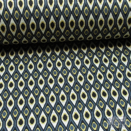 [NO-20143-053] Dubbeljersey Vintage Grijs/Geel