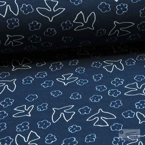[VE-06395-003] Jogging Birds Navy