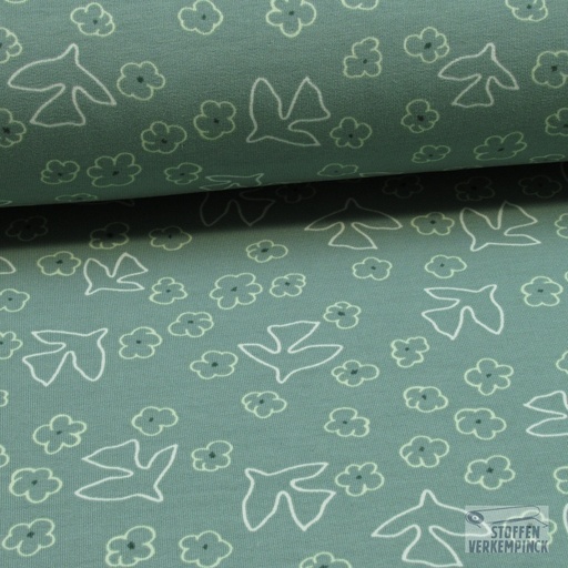 [VE-06395-004] Jogging Birds Dark Mint