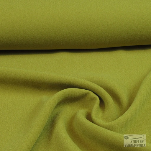 [BI-110660-48] Crêpe Satin Réversible Olijf