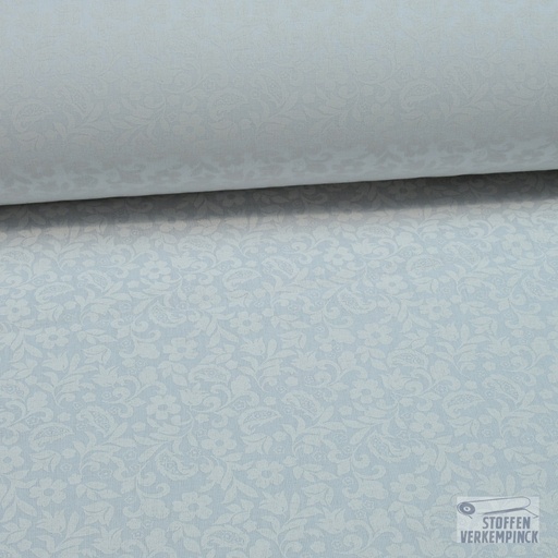 [MC-colección ecru-7012] Bio Katoen ton sur ton Bloempje Wit