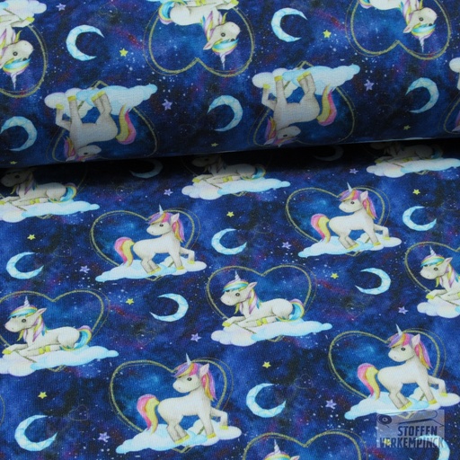 [ST-22517-15] French Terry digital Unicorns