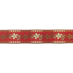 [kv-45687] Jacquard band ornament 35 mm - rood