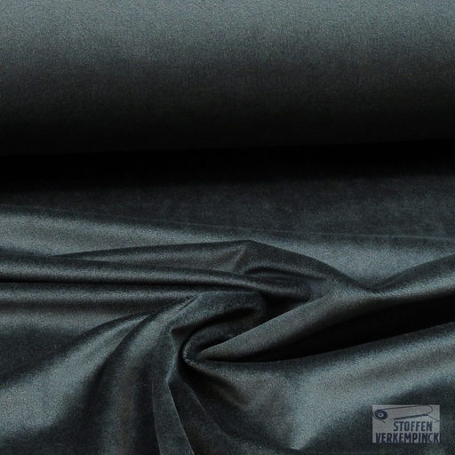 [MF-6603-010] Fluweel Soepel - Zwart