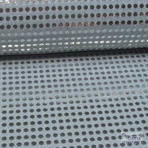 [MC-LENTEJUELA G-1002] Paillettenstof Zilver/Wit
