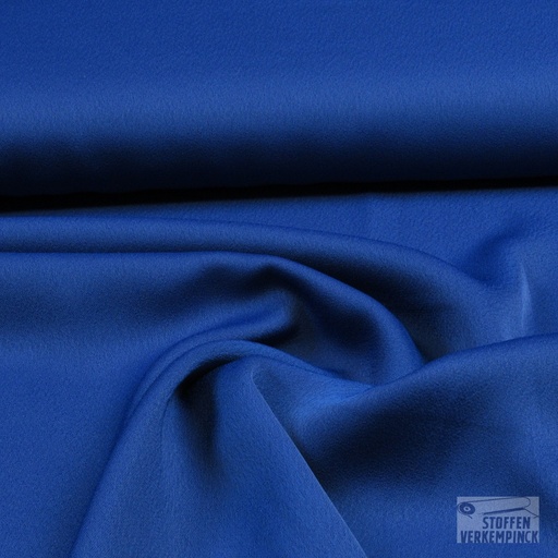 [BI-110660-35] Crêpe Satin Réversible Kobalt