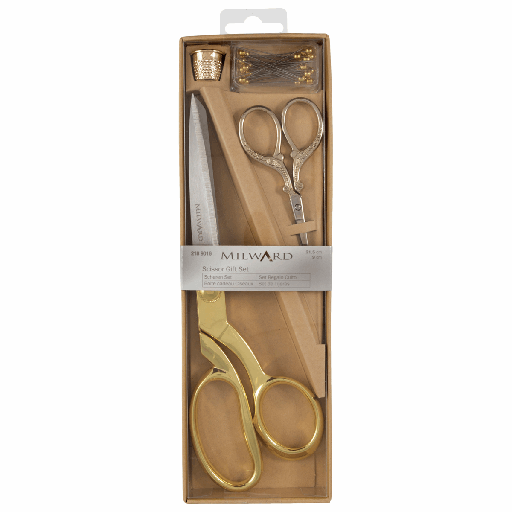 [DI-2189016] Milward cadeauset premium naaischaar 21,5cm en borduurschaar 9,5cm Goud