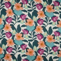 [VE-05009-004] Nerida Hansen Cotton Voile London Floral Ecru