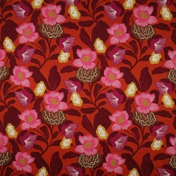 [VE-05009-005] Nerida Hansen Cotton Voile London Floral Red