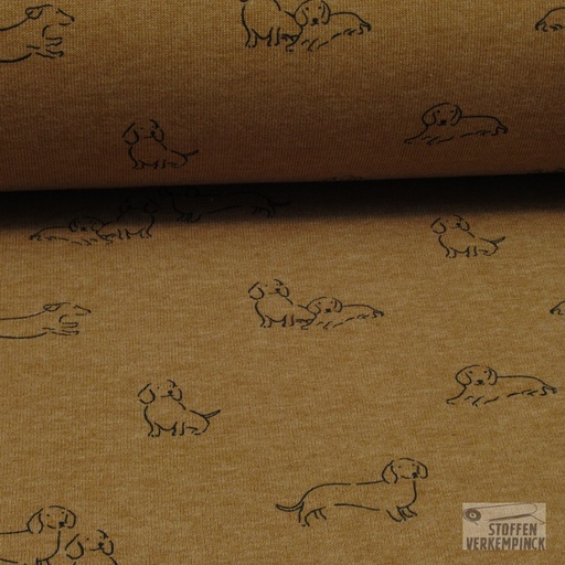 [VE-05536-034] Sweat melange Dogs Old Rust