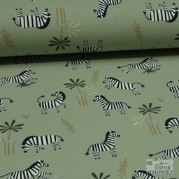 [NO-21832-026] Jersey katoen Zebra Linde groen