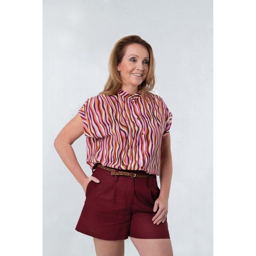 [VE-04414-055] Linnen Bordeaux (Pommé ISABELLE)
