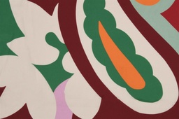 [PN-0205516-18] Polyester Satijn  Big Floral Paisley