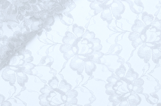 [CI-PIZZO CLARA-1] Tule-kant  PA/VI Wit