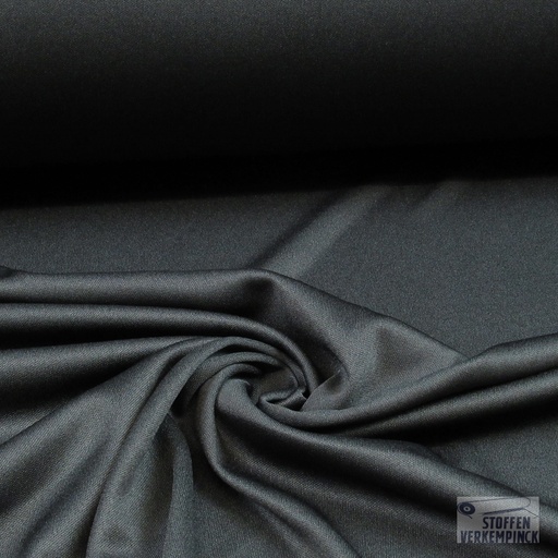 [KI-0174-999] Tricotvoering Banlon Zwart