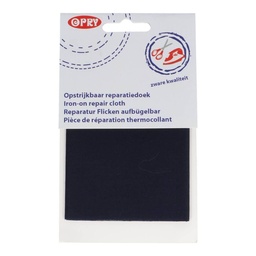 [DBF-1021120-0210] Opry reparatiedoek stevig opstrijkbaar 12x40cm Blauw