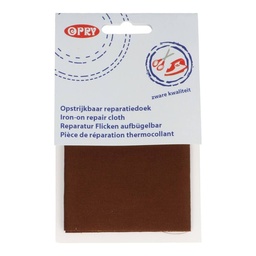 [DBF-1021120-0881] Opry reparatiedoek stevig opstrijkbaar 12x40cm bruin