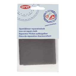 [DBF-1021120-9685] Opry reparatiedoek stevig opstrijkbaar 12x40cm grijs