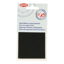 [DBF-10210000-000] Opry reparatiedoek opstrijkbaar 11x25cm zwart