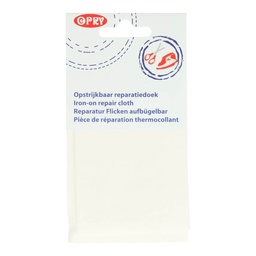 [DBF-10210000-009] Opry reparatiedoek opstrijkbaar 11x25cm wit