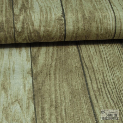 [ZA-070567-01] Deco-stof Planken Bruin
