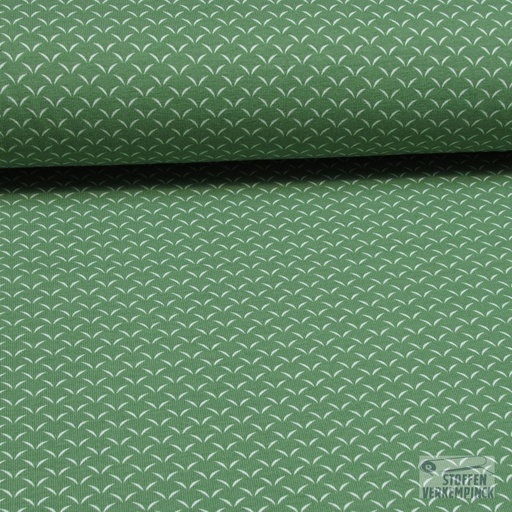 [ZA-503068-02] Jersey Print Vleugeltjes Groen/Wit