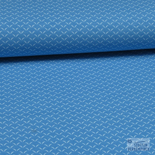 [ZA-503068-3] Jersey Print Vleugeltjes Blauw/Wit
