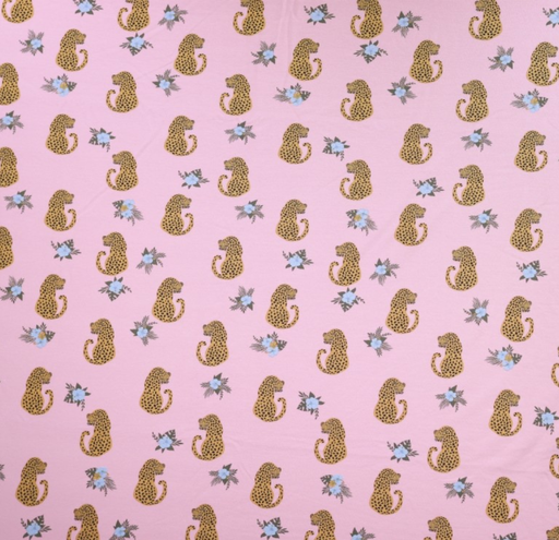 [POL-450025-61] French Terry Brushed Panter Rose