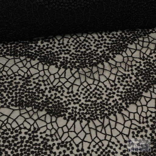 [ME-T08088-014] Tulle Kant Zwart
