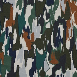 [VE-03046-017] Soft Sweat Abstract Paint Army/Navy
